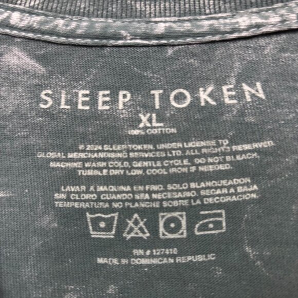 Sleep Token Take Me Back to Eden Rock Band Mineral Wash T-Shirt Size XL - Picture 4 of 4